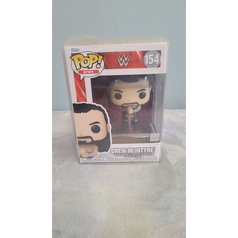 Funko Pop WWE Drew McIntyre #154 Vinyl Figure w/ Protector Mint